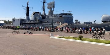 Pedaleada Histórica Familiar en Puerto Belgrano