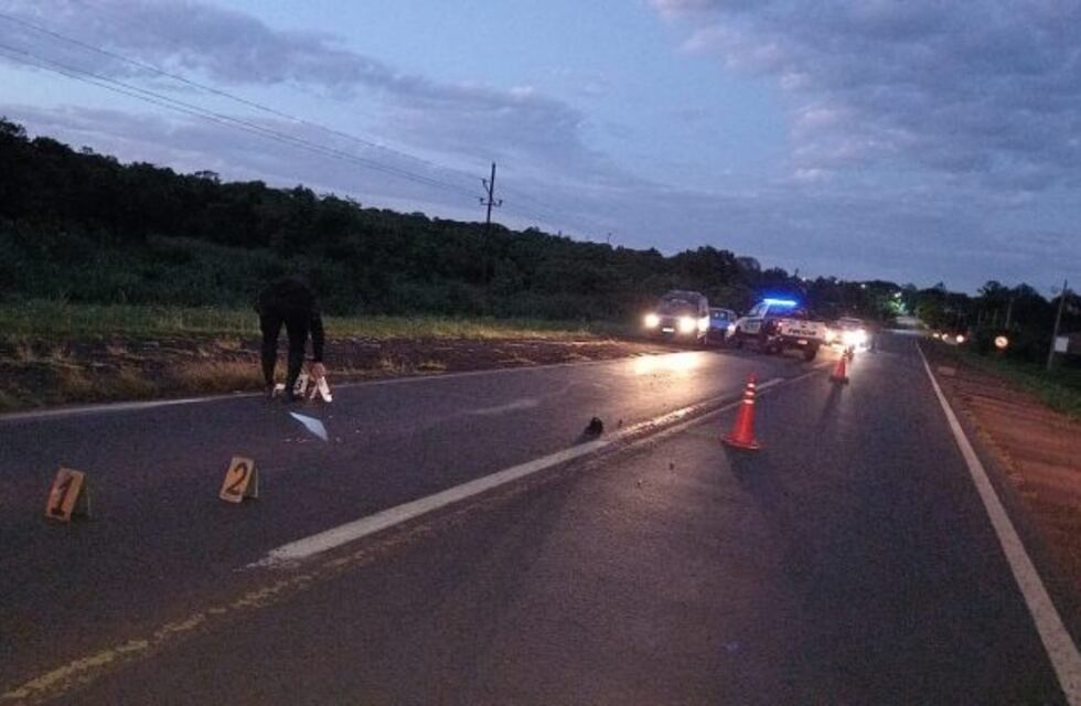 Siniestro vial dejó como saldo un peatón fallecido en Jardín América