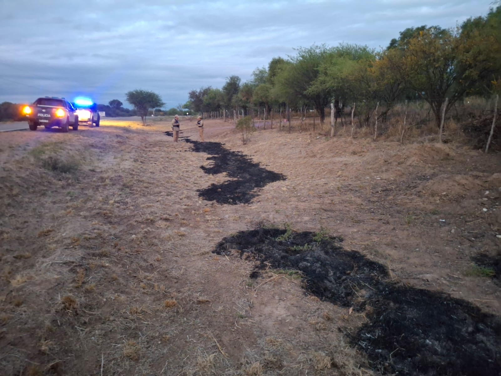 El sujeto quiso quemar desmonte en el paraje Huascha.