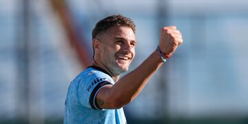 Pablo Vegetti, el goleador que se mete en la historia de Belgrano (Prensa Belgrano).