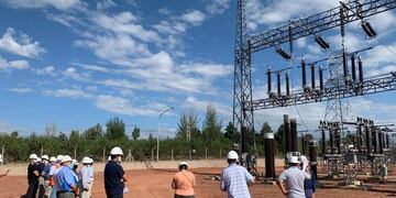 Visita técnica por la licitación de la línea alta tensión Cruz de Piedra - Gran Mendoza.