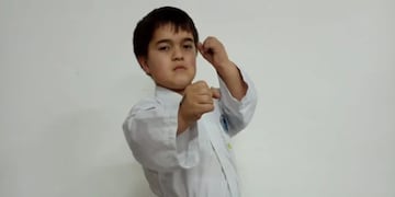 Fausto Ramos,el niño comodorense de 12 años que viajará el próximo domingo 7 de agosto a Brasil para el Sudamericano de Taekwondo ITF