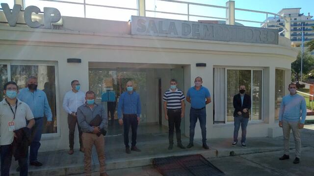 Autoridades municipales de Jesús María recorrieron el centro de monitoreo en Carlos Paz.