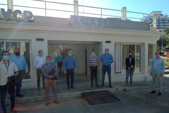 Autoridades municipales de Jesús María recorrieron el centro de monitoreo en Carlos Paz.