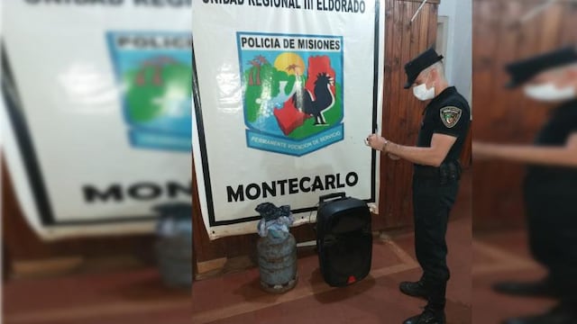 Un hombre detenido y varios elementos recuperados en Montecarlo.