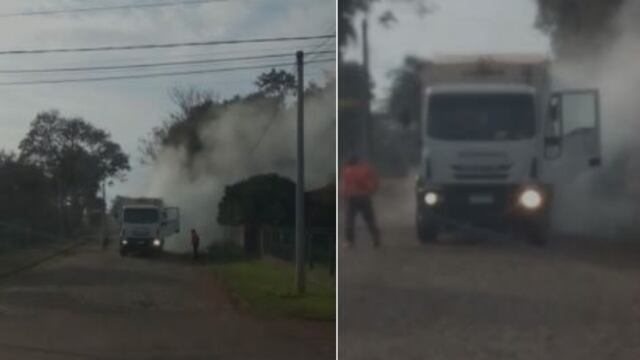 Tres recolectores de residuos fueron trasladados al hospital por intoxicación.