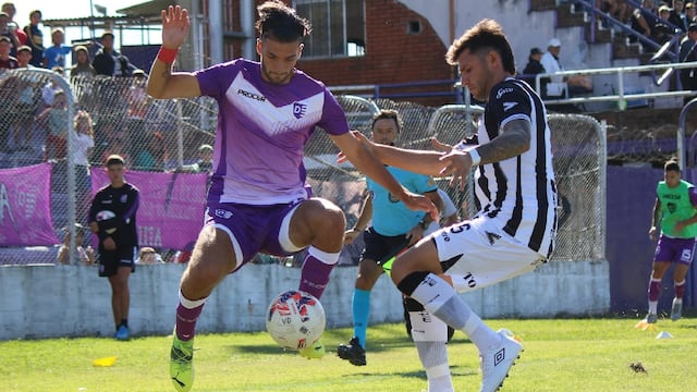 Villa Dálmine y Gimnasia de Mendoza, juegan por la Primera Nacional.