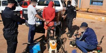 Un joven fue detenido en San Pedro tras el robo a un taller.