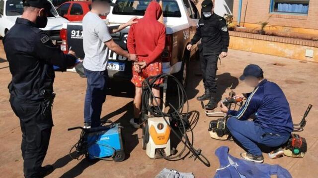 Un joven fue detenido en San Pedro tras el robo a un taller.