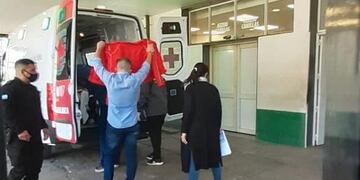 Miguel Arias arribó al centro asistencial alrededor de las 13, las autoridades médicas dieron un parte a las 16.