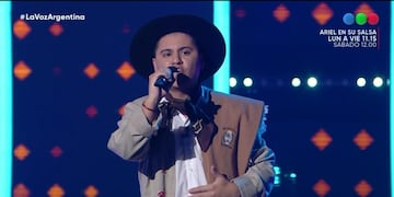 Germán Olivares, el juninense que debutó en el escenario de La Voz Argentina.