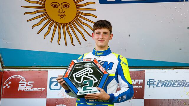 Fausto Arnaudo piloto karting Arroyito