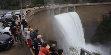Dique San Roque, a pleno luego de las intensas lluvias en Córdoba (Javier Ferreyra / La Voz)