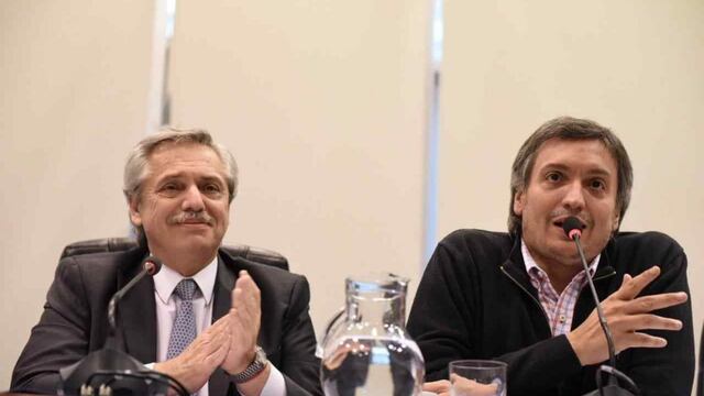 Diputados. Alberto Fernández y Máximo Kirchner. (Clarín)