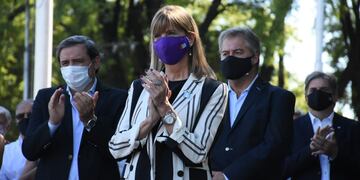 La vicegobernadora de Santa Fe, Alejandra Rodenas, asistió a un acto oficial en Rosario. (@rodenasale)