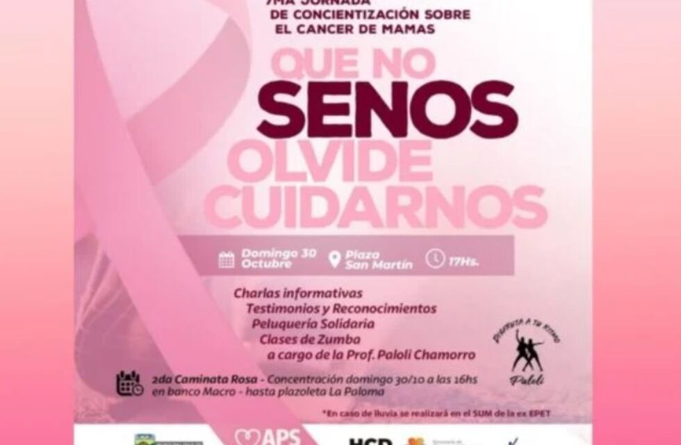 Jornada de concientización sobre el cáncer de mama en Montecarlo