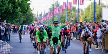 El prólogo de la 47° Vuelta de Mendoza que quedó en manos de Marcos León Rodríguez, corredor del equipo continental del Sindicato de Empleados Públicos de la provincia de San Juan. / Gentileza: Jorge Marquez.
