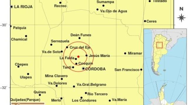 El epicentro se ubicó en el Valle de Punilla.