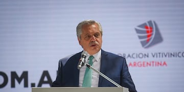 El presidente Alberto Fernández estará también en el agasajo de Bodegas de Argentina. - Nicolás Ríos / Los Andes