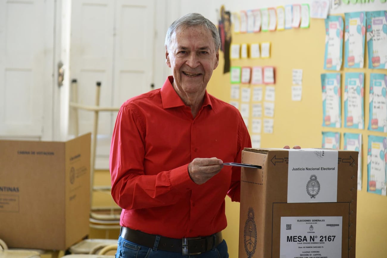 Votó el exgobernador Juan Schiaretti (Ramiro Pereyra/LaVoz).