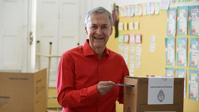 Votó el exgobernador Juan Schiaretti (Ramiro Pereyra/LaVoz).