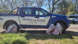 Revisan una camioneta de Río Cuarto que transportaba carne.