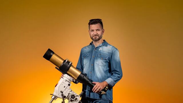 Un telescopio desarrollado por Eduardo Schaberger Poupeau para capturar fotografías solares. (Foto: Gentileza)