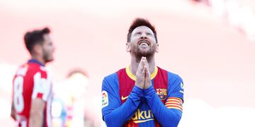 Lionel Messi no logró vencer al Atlético de Madrid.