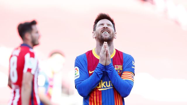 Lionel Messi no logró vencer al Atlético de Madrid.