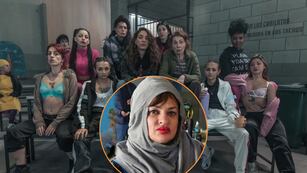 Daiana y Carmina Gonella recordaron a Locomotora Oliveras en el set de En el barro.