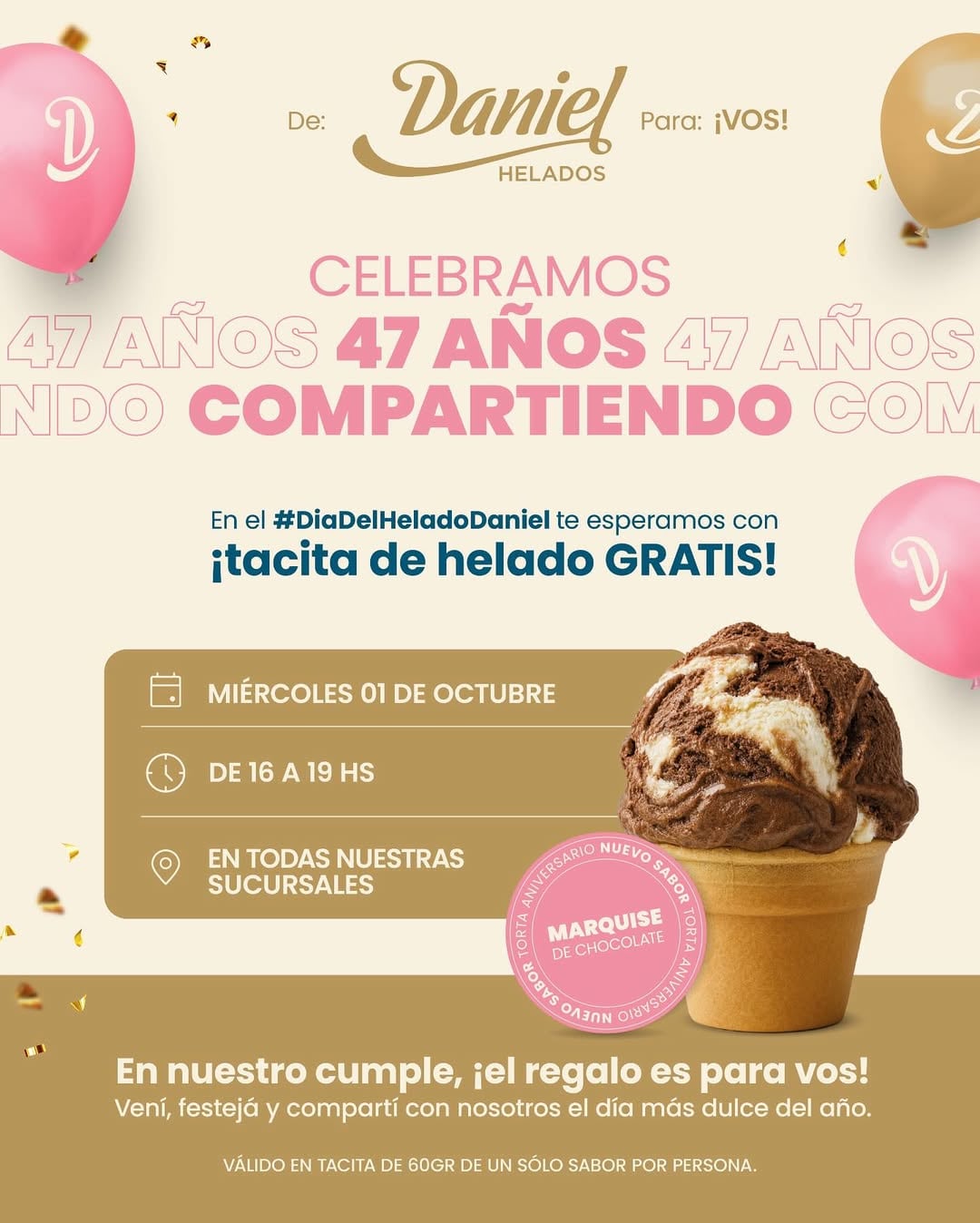Una famosa heladería de Buenos Aires reparte helado gratis en todas sus sucursales: cuándo y dónde será