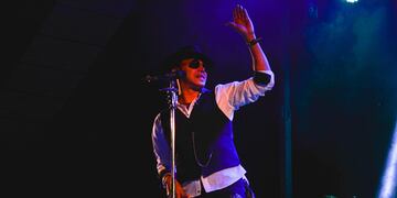 Jean Carlos, en una de sus presentaciones en Bomberos San Francisco.