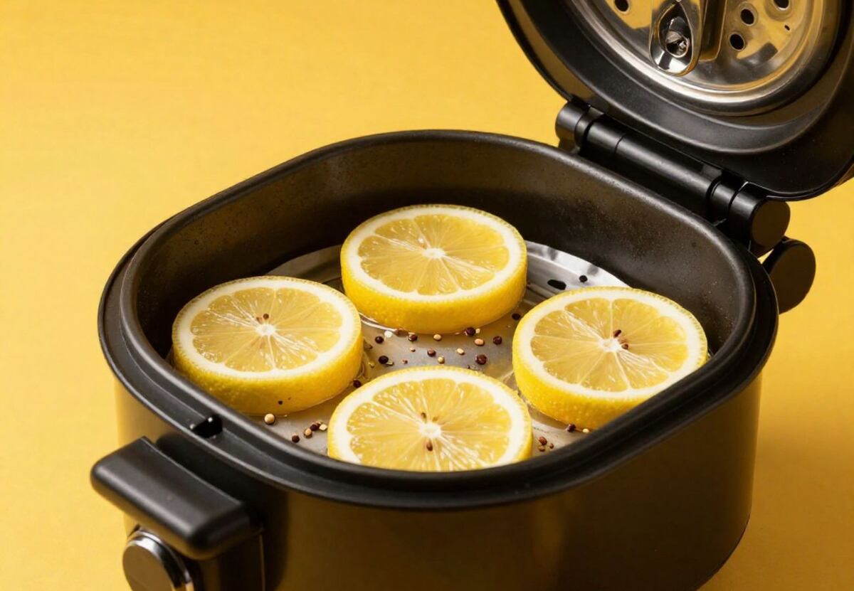 Por qué colocar una rodaja de limón en la freidora de aire: el truco casero que pocos conocen