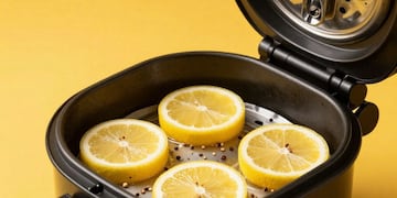 Por qué colocar una rodaja de limón en la freidora de aire: el truco casero que pocos conocen
