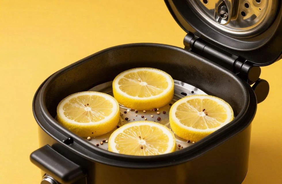 Por qué colocar una rodaja de limón en la freidora de aire: el truco casero que pocos conocen
