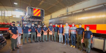 Bomberos de La Falda que trabajaron en los incendios de Corrientes, Ciudadanos Ilustres.