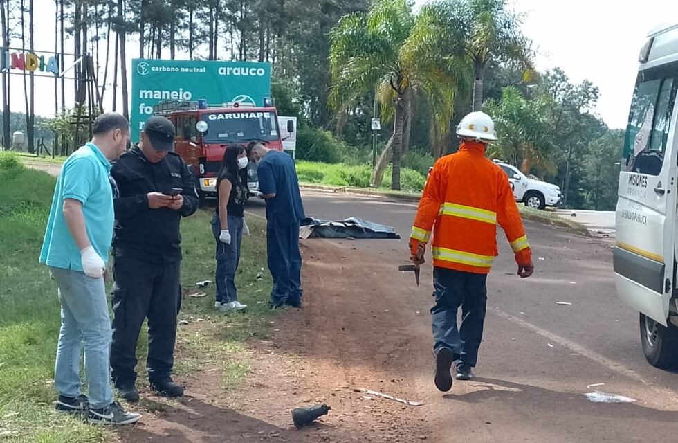 Siniestro vial: un motociclista perdió la vida en Garuhapé