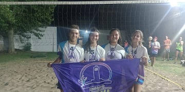 Gonzales Chaves: concluyó el torneo de Beach Voley Mixto