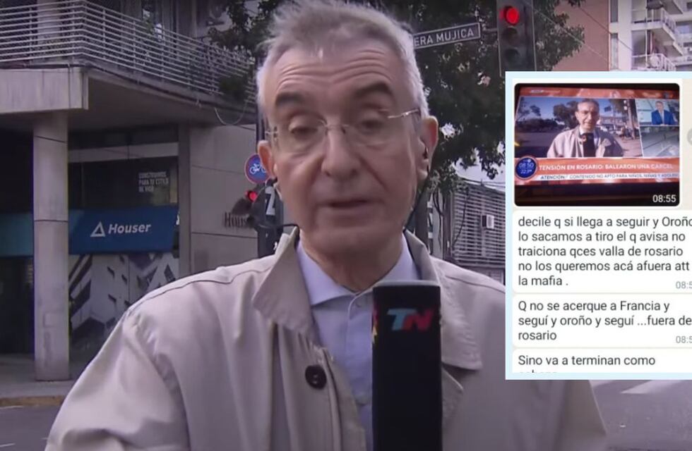 Por estar en Rosario, periodistas de TN fueron amenazados de muerte por “la mafia”