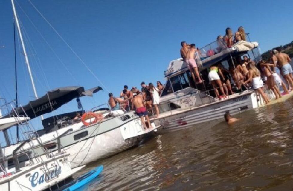 Un yate con exceso de personas a bordo casi naufraga en Paraná
