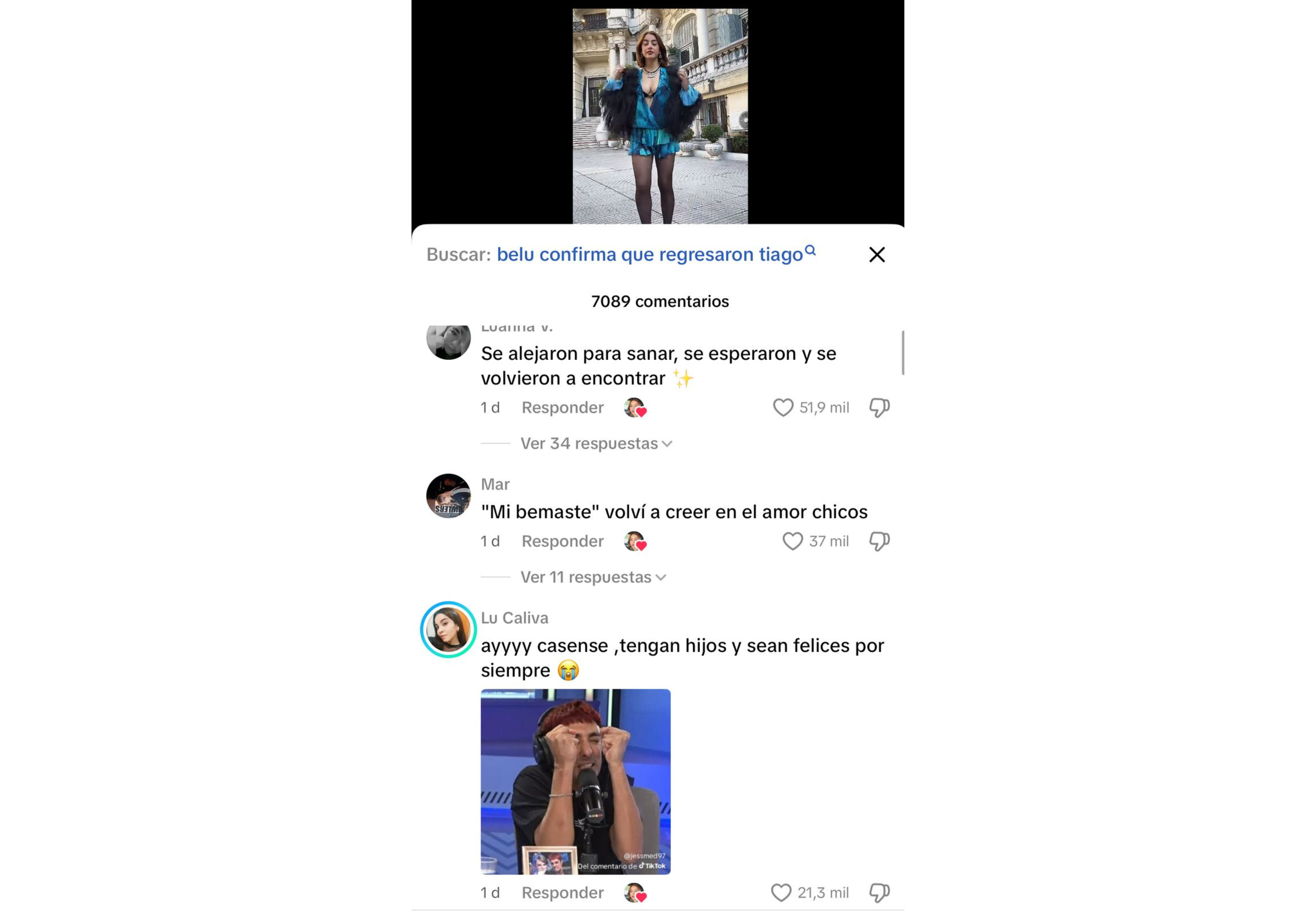 Los comentarios en el video.
