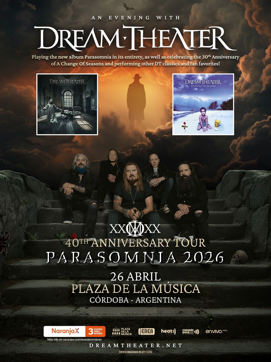 Dream Theater se presentará en Plaza de la Música.