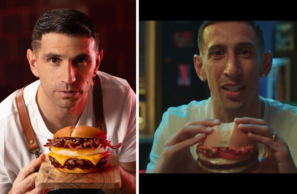 ¿Mostaza o McDonald’s? Cómo son las hamburguesas que promocionan el Dibu Martínez y Ángel Di María