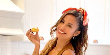 Lourdes fue a grabar su programa de cocina a Corrientes.