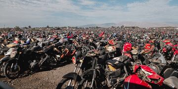 Más de 7.000 motos serán convertidas en chatarra.