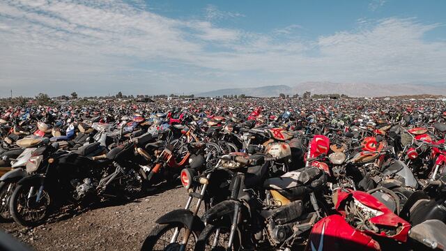 Más de 7.000 motos serán convertidas en chatarra.