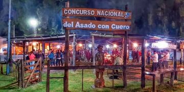 Fiesta del Asado con cuero.