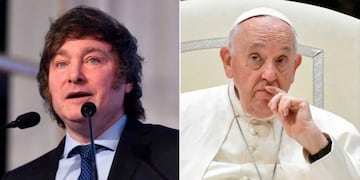 El papa Francisco le envió un rosario bendecido a Javier Milei y Victoria Villarruel. Gentileza: