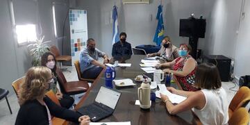 reunión de las autoridades del Área Programática de Salud Sur y los Hospitales Regional y Presidente Alvear de Comodoro Rivadavia.