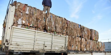 Capilla del Monte vendió unas 12 toneladas de cartón. (Foto: Facebook / Municipalidad de Capilla del Monte).
